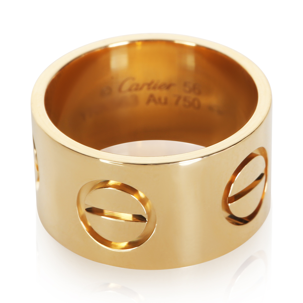 Cartier Yellow Gold Wide Love Ring